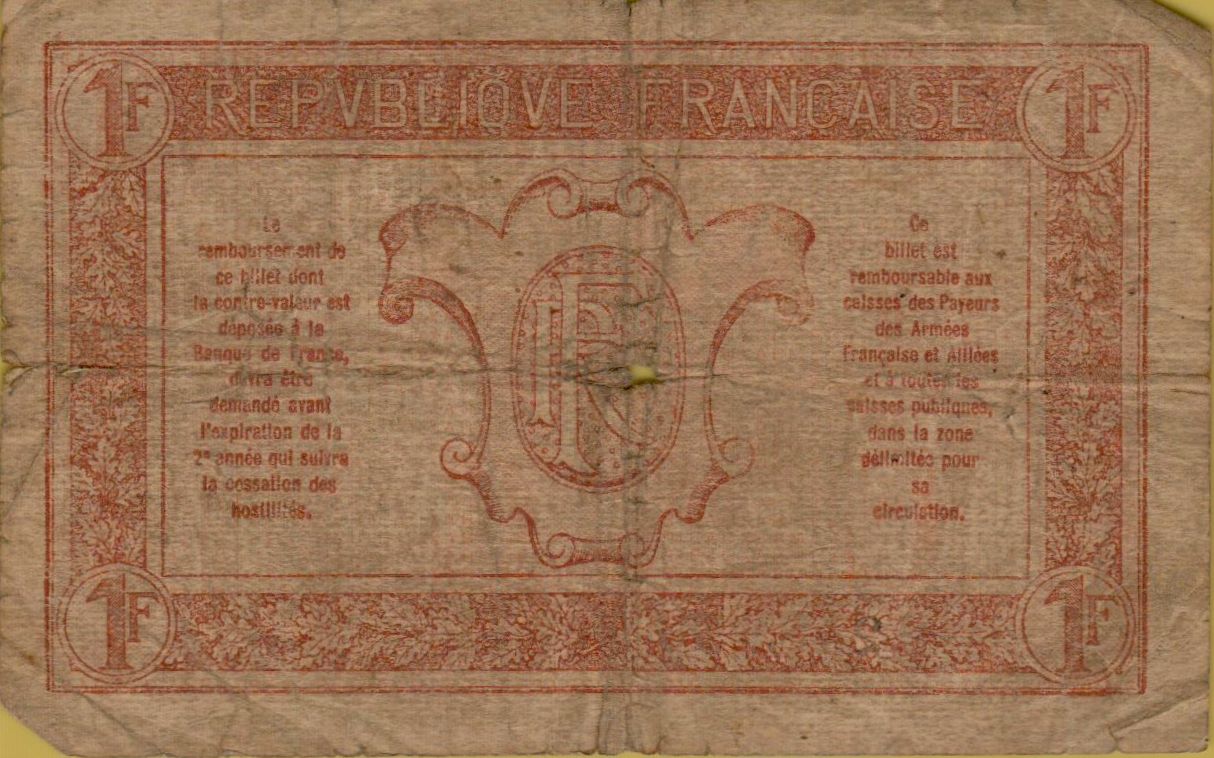 France 1 1917 VF P-M2